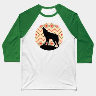 Wolf Pattern - 4 Baseball T-Shirt